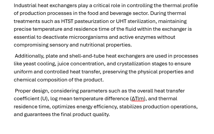 Industrial heat exchangers